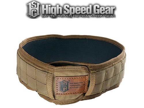 HIGH SPEED GEAR Sure grip padded belt - 하이 스피드 기어 슈어 그립 패디드 벨트 (코요테 브라운)
