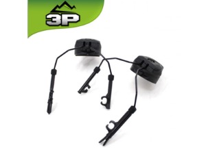 펠터헤드셋용 옵스코어 헬멧 어댑터 킷 (검정) - Opscore Helmet Rail Adapter Set for Peltor headset (BK)