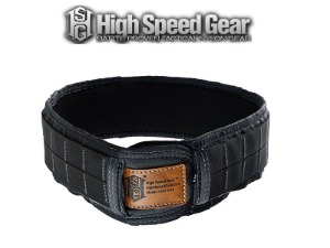 HIGH SPEED GEAR Slim grip padded belt - 하이 스피드 기어 슬림 그립 패디드 벨트 (검정)