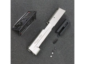 가더 Stainless CNC Slide Set for MARUI P226/E2 (Silver/Late Ver. Marking)