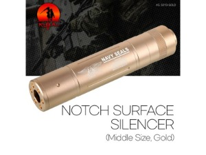 [골드] Notch Surface Silencer -14mm / 각인 선택