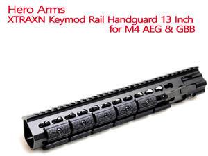 Hero Arms XTRAXN Keymod Rail Handguard 13 Inch for M4 AEG &amp; GBB