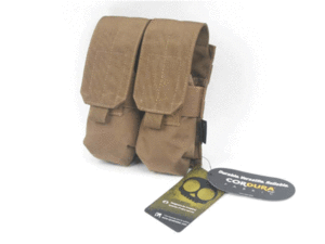 [802] DYNAMOTAC SCAR-H &amp;M14 &amp; SR25 7.62MM DOUBLE POUCH (CORDURA,COYOTE BROWN)