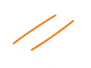 [GM] 1.0mm*50mm fiber optic For Gun Sight 2set (Orange)
