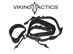Viking Tactics Wide Sling W/Cuff MK2 BK - VTAC MK2 2점식 저격수 와이드 슬링 커프 포함 (검정)