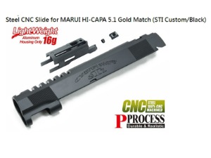 가더 마루이 HI-CAPA 5.1 Gold Match용 스틸 CNC 슬라이드