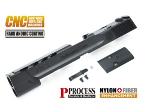 가더 Aluminum CNC Slide for MARUI M&amp;P9L (Performance Center/Black)