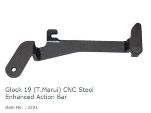 WII Tec Glock 19 (T.Marui) CNC Steel Enhanced Action Bar