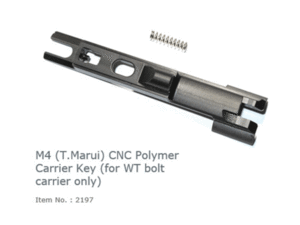 WII Tech  M4 (T.Marui) CNC Polymer Carrier Key (for WT bolt carrier only)