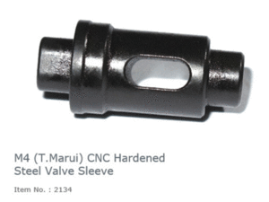 WII Tech  M4 (T.Marui) CNC Hardened Steel Valve Sleeve