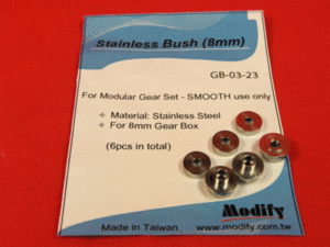 Stainless Bushing for Smooth Gear Set 8mm (6 pcs)