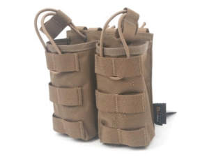MOLLE DOUBLE BUNGEE POUCH(CODURA,COYOTE BROWN) 